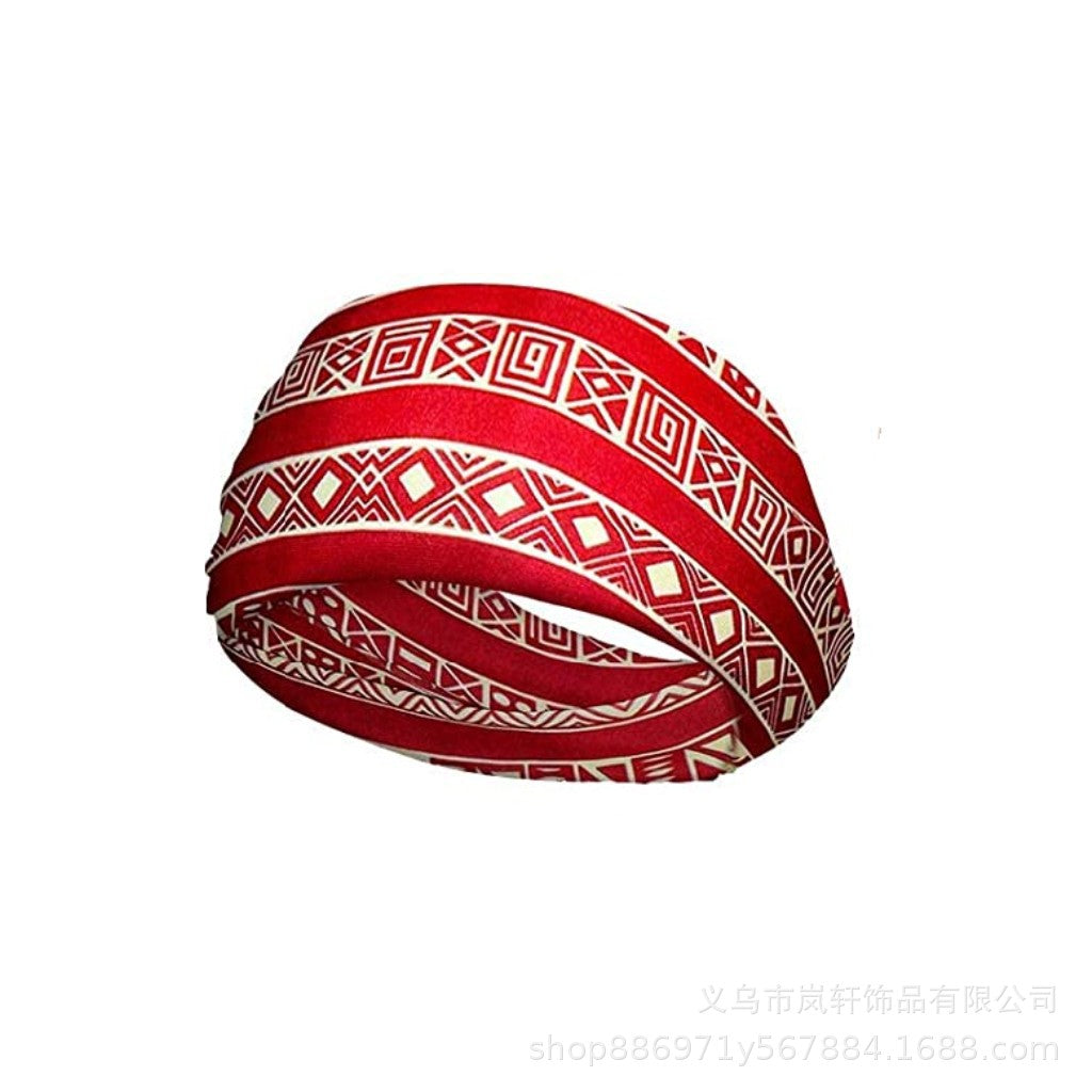 Wholesale Headband Elastic Bohemian Print Headband Yoga Sport Headband Elastic Kink Headband Women Hair Accessories