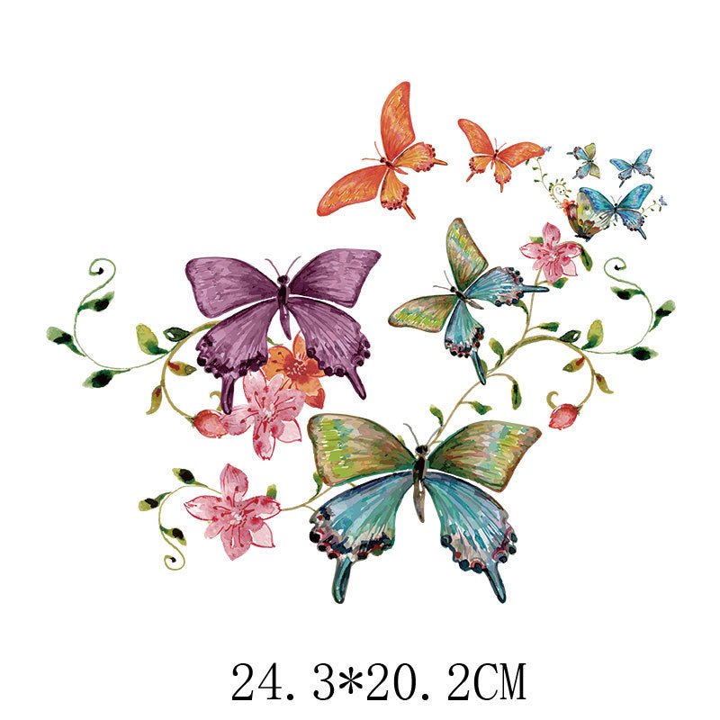 Wholesale Colored butterfly heat transfer UV DTF Ready to Press Transfers Wraps