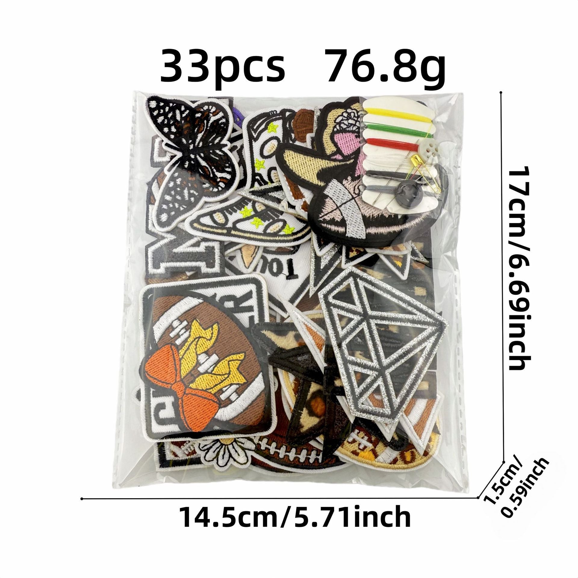 Wholesale Trendy Cartoon Rugby Embroidered Iron On Patches Leopard Print Decorative Applique DIY Craft Accessory