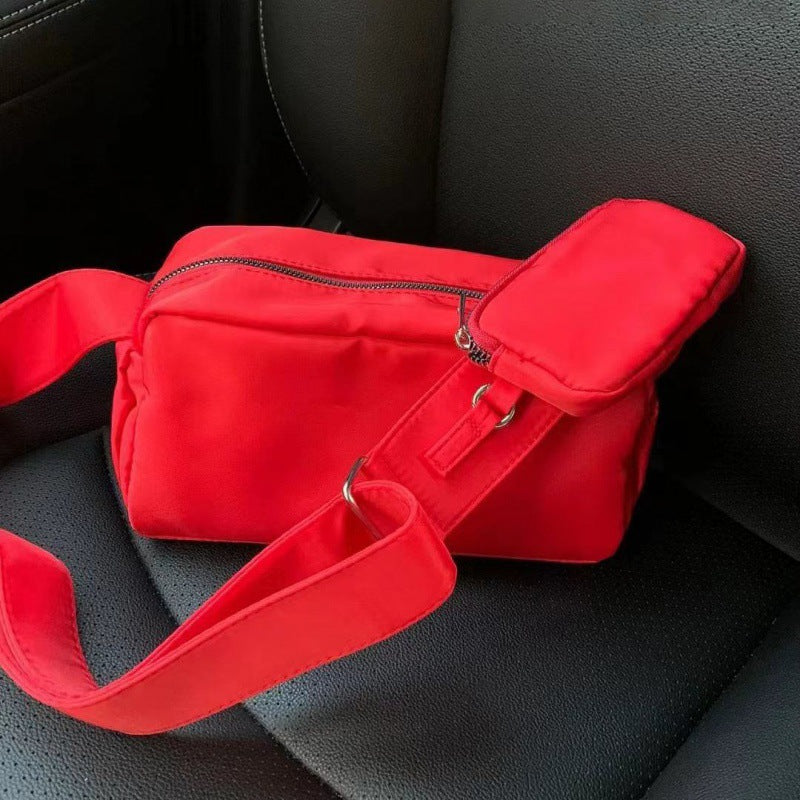 Wholesale Nylon Red Casual Bag Diagonal Small Shoulder Bag
