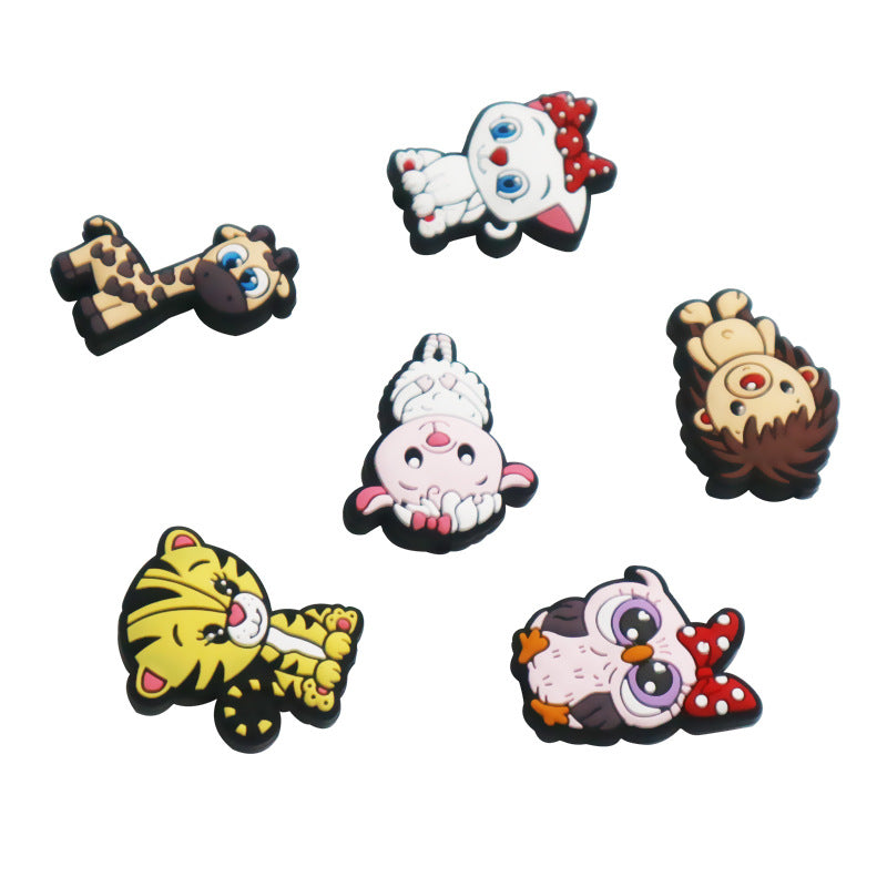 Wholesale 10pcs Epoxy Cartoon Animal Silicone Food Grade Baby Teething Accessories DIY Beaded Pen Beads