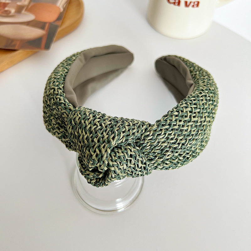 Wholesale Bohemian Autumn and Winter High Skull Knotted Headband