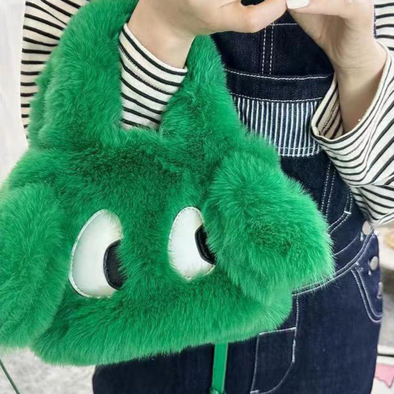 Wholesale Cute Cartoon Puppy Plush Hand Shoulder Bag