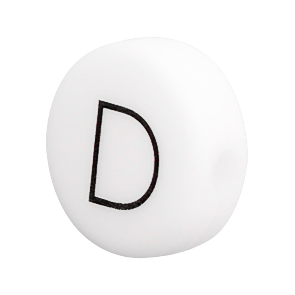 Wholesale 10PCS Silicone DIY Alphabet Beads