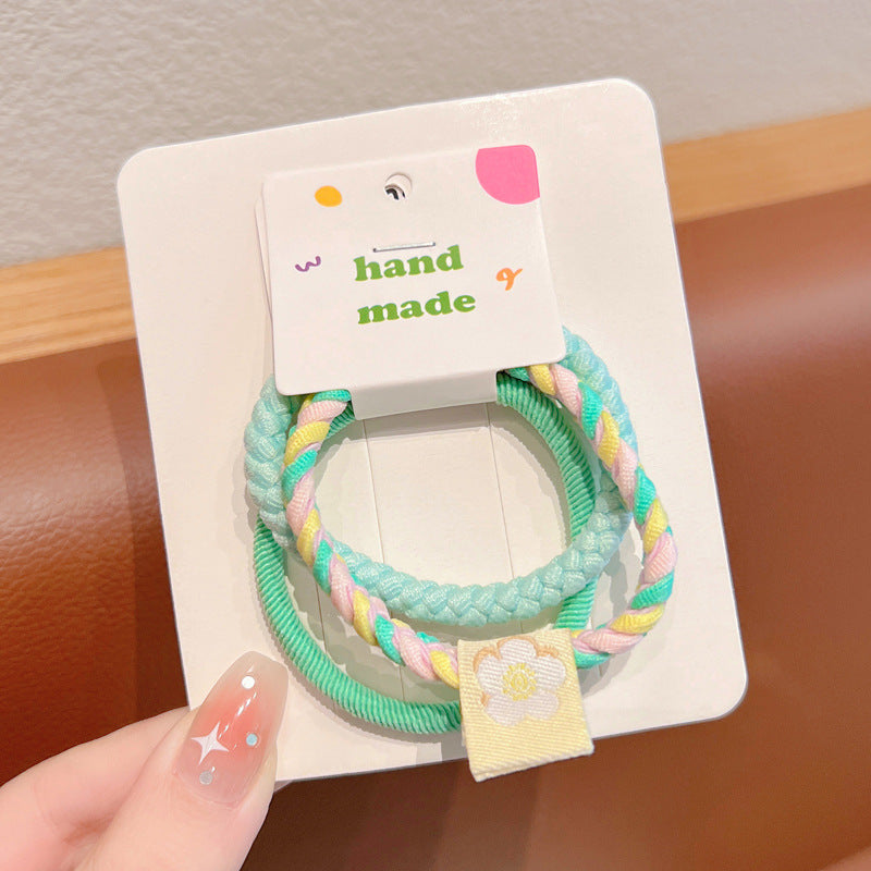 Wholesale Children's Elastic, Durable, and Non Damaging Headband with Ponytail and Rubber Hair Rope