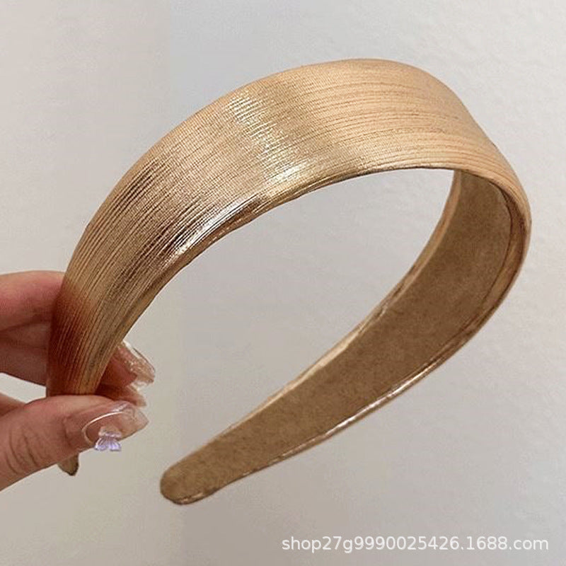 Wholesale metal color widened thickened high Skull top simple headband