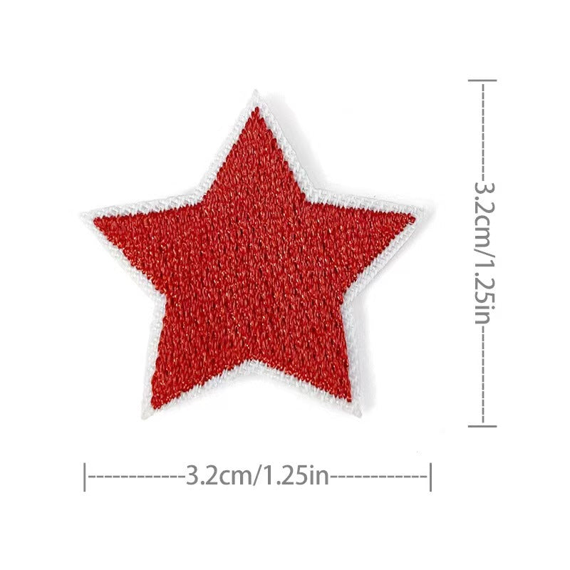 Wholesale Embroidered Star Patches 36 Pack Sew On Appliques For Clothing And Towels Fashion Accessory DIY Gift Resale