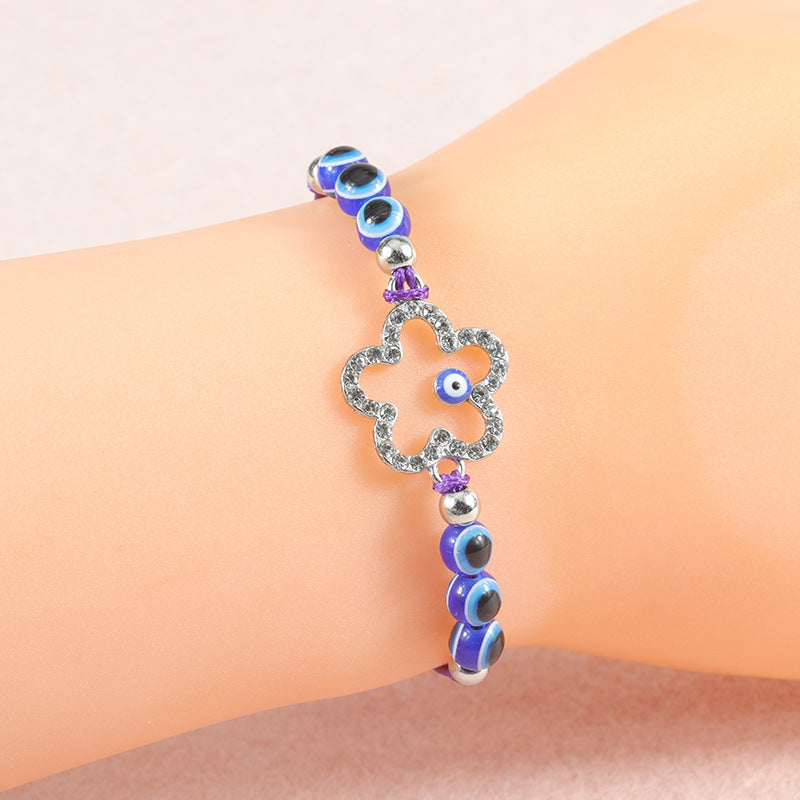 Wholesale Blue Devil Eye Braided Bracelet
