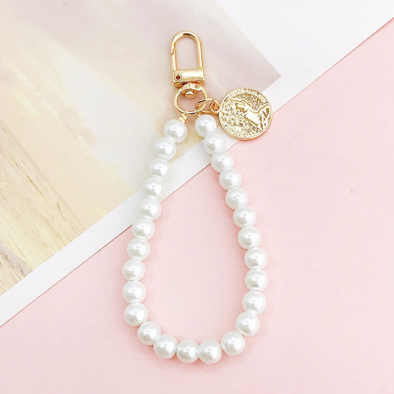 Wholesale Glass Pearl Pendants, Pentagram Pendant Chains, Mobile Phone Lanyards