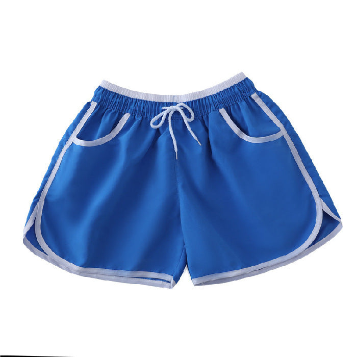 Wholesale Summer Women's Beach Shorts Solid Color Quick Dry Swimwear
