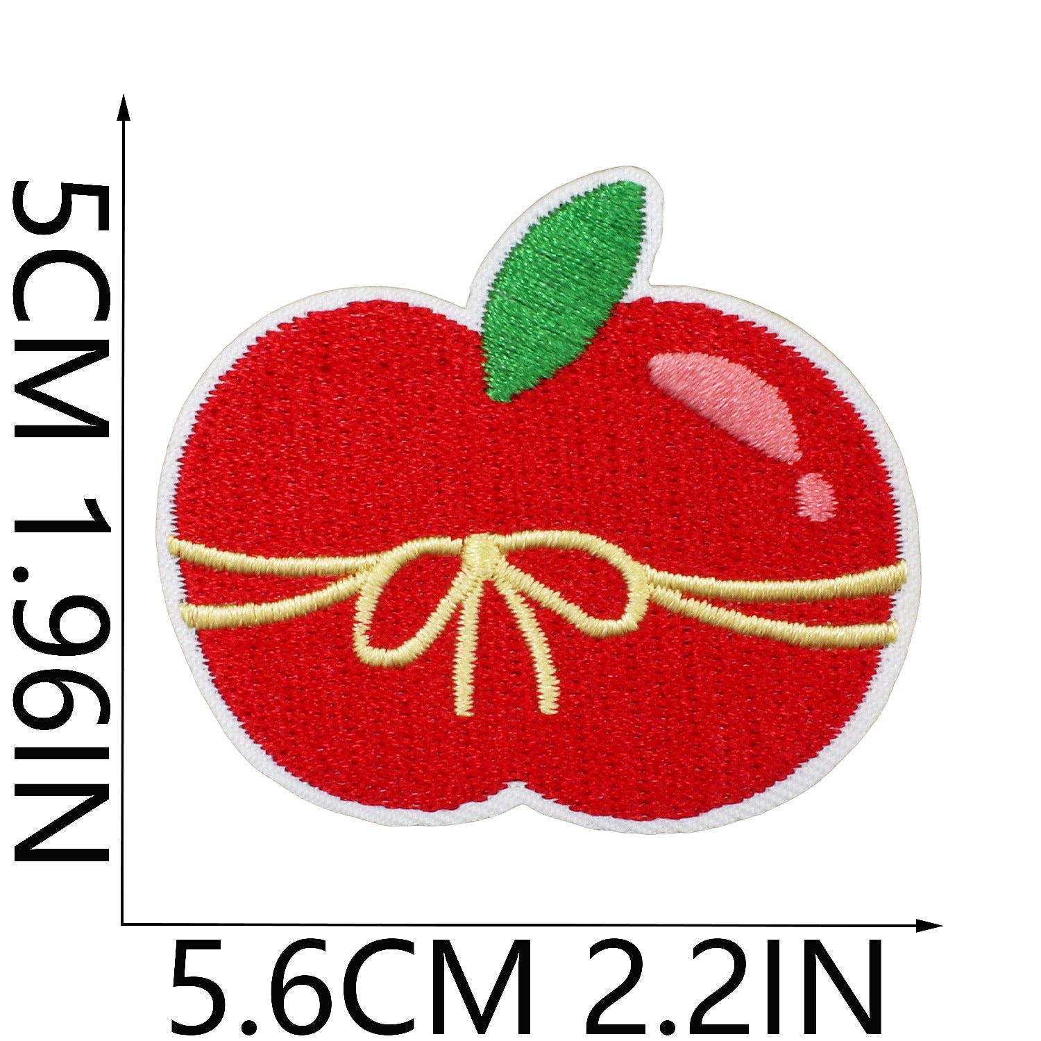 Wholesale Cartoon Apple Embroidered Fabric Patch Apple Cake Patch