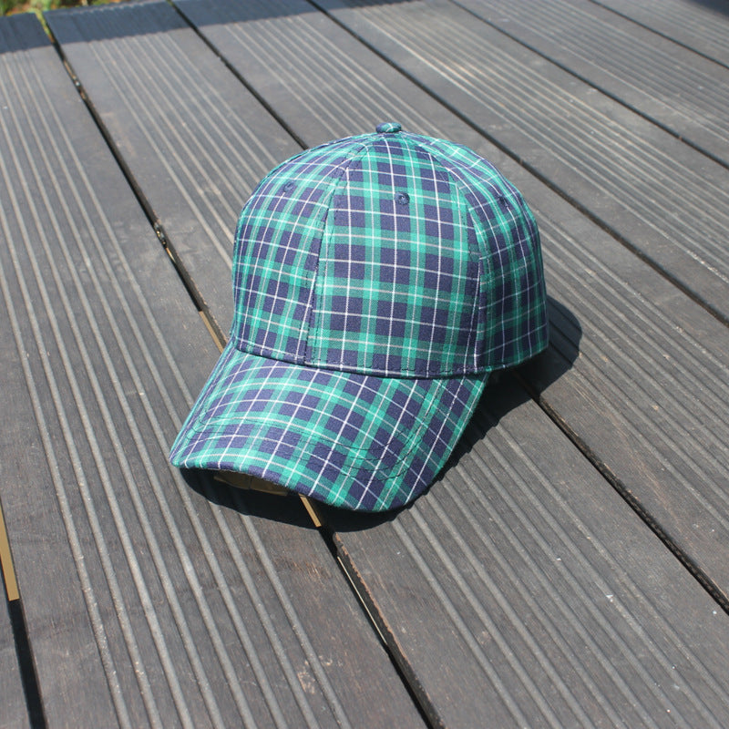 Wholesale Plaid Cotton Baseball Caps