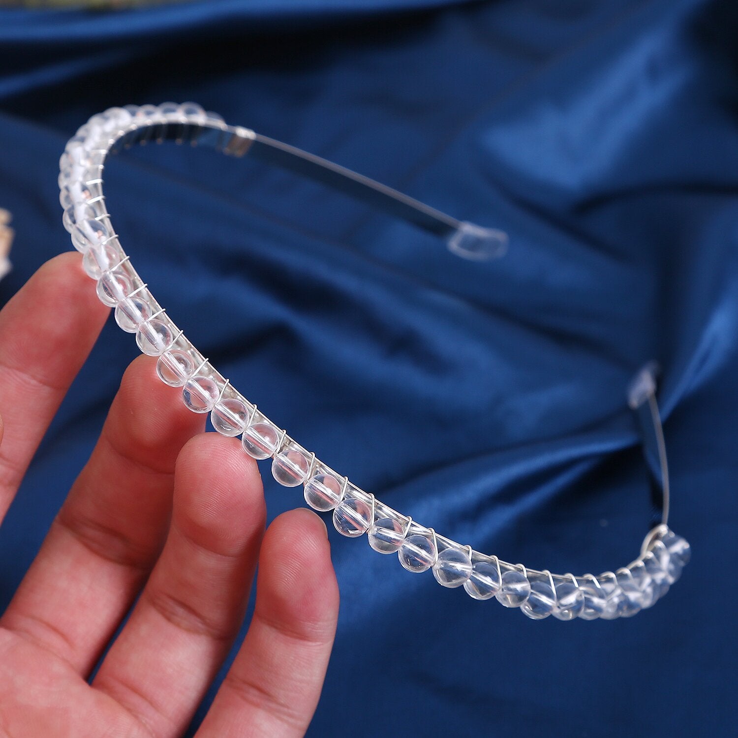 Wholesale Colorful Gravel Hair Hoops