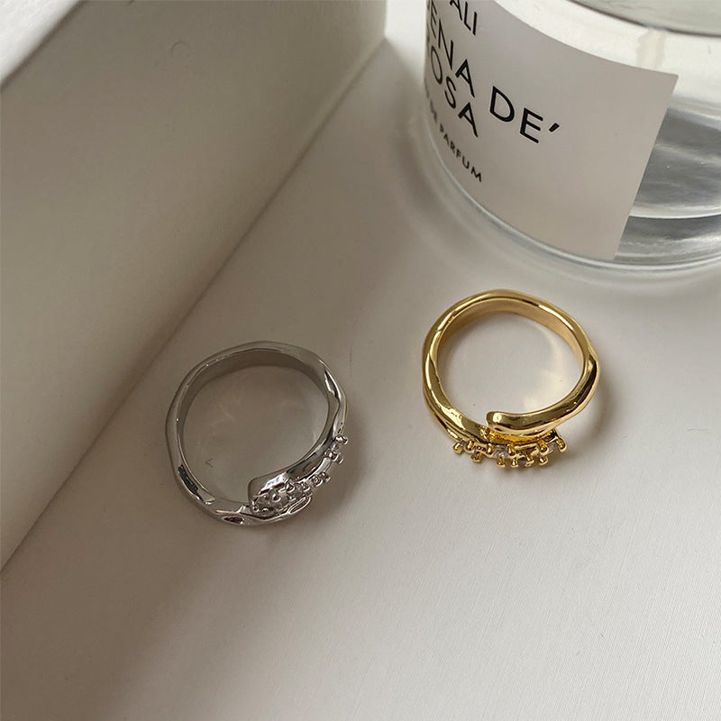 Wholesale Brass Micro Inlaid Zircon Rings