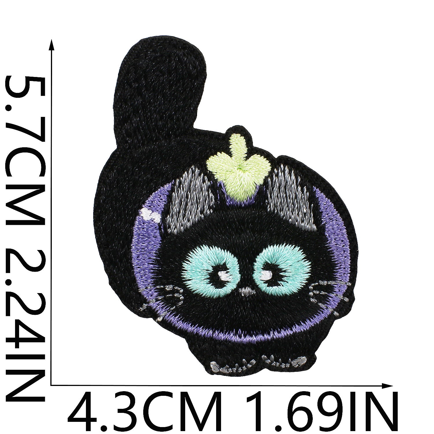 Wholesale Black Cat Series Embroidered Applique  DIY Patches