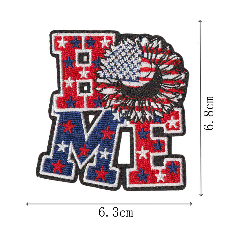Wholesale 250Th Anniversary USA Flag Eagle Statue Of Liberty Embroidered Patch Set 16 Iron On Coat Patches Gift
