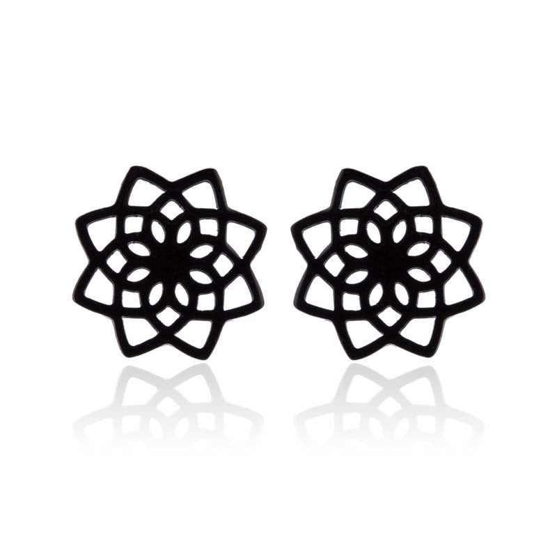 Wholesale Vintage Lotus Earrings Hollow Flower Earrings