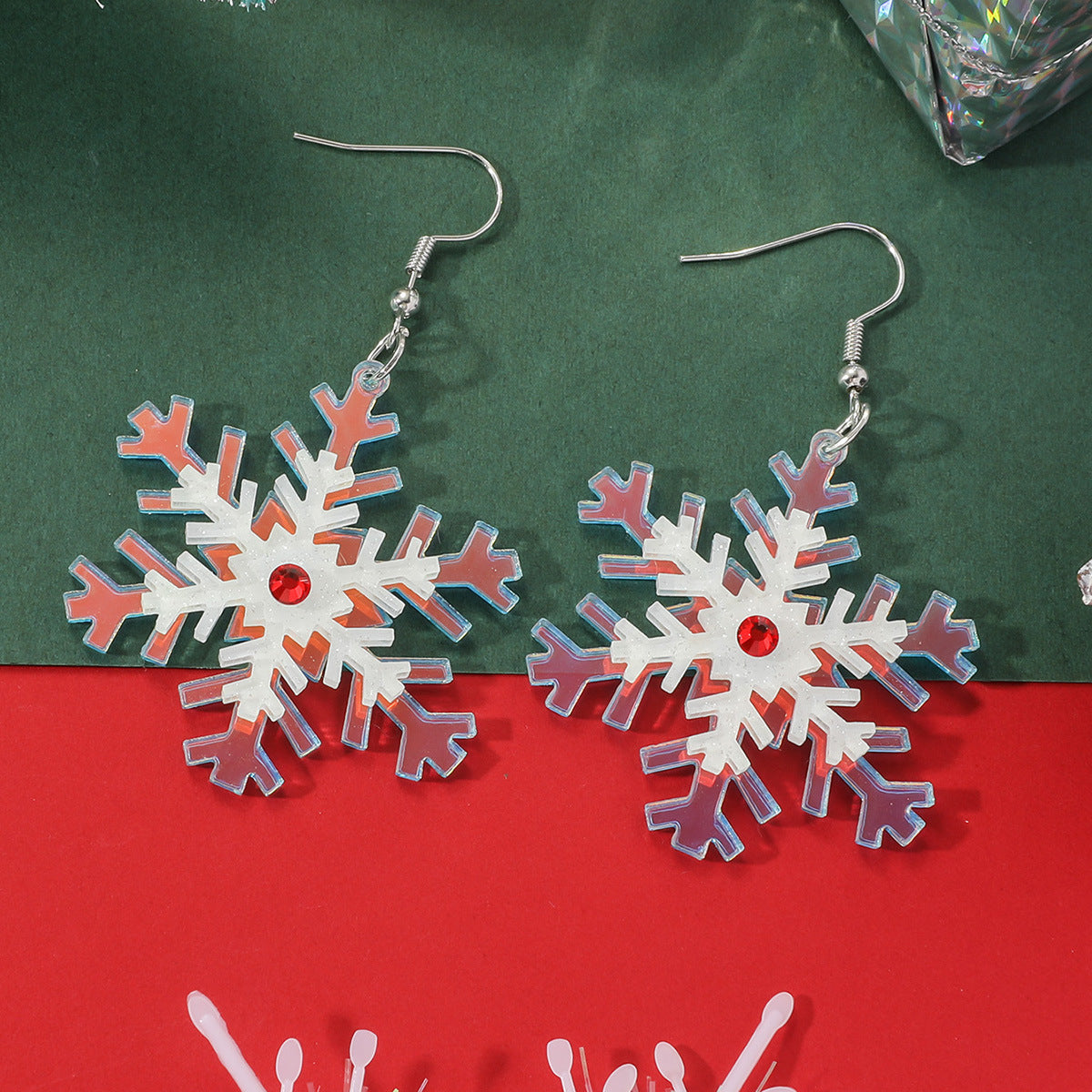 Wholesale Christmas Series  Sock Snowman Acrylic Earrings