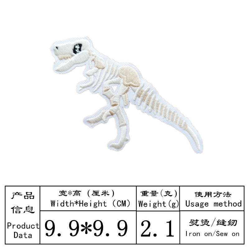 Wholesale 16 Pack Cartoon Dinosaur Embroidery Patches Iron On Appliques Decorative Sew On Badges For Clothing Towels Hats DIY Craft Gift