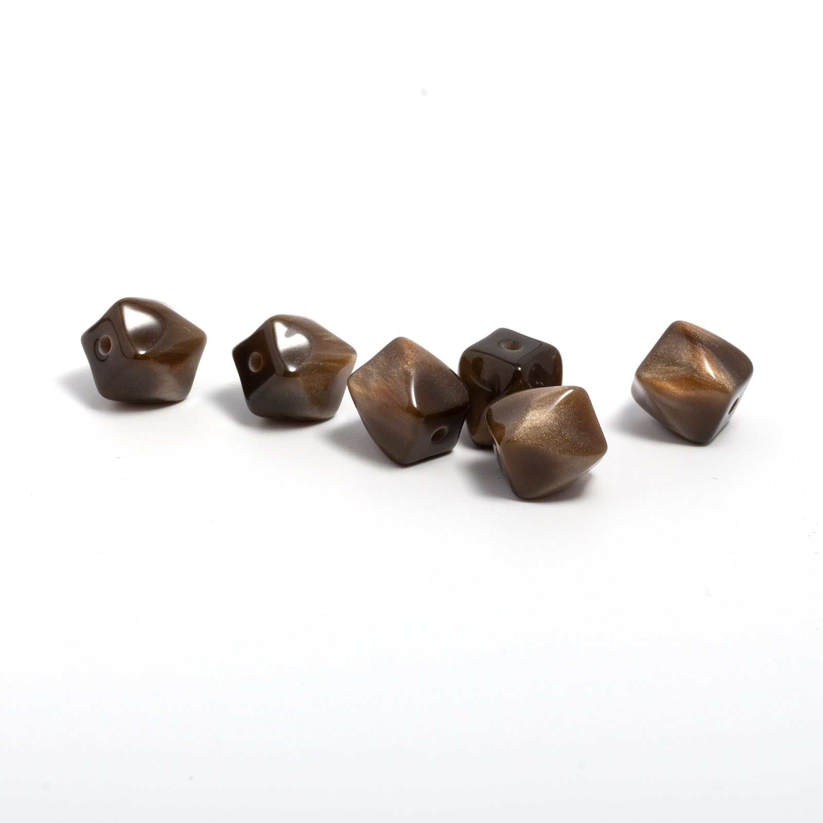 Wholesale 50pcs 10mm octagonal resin beads