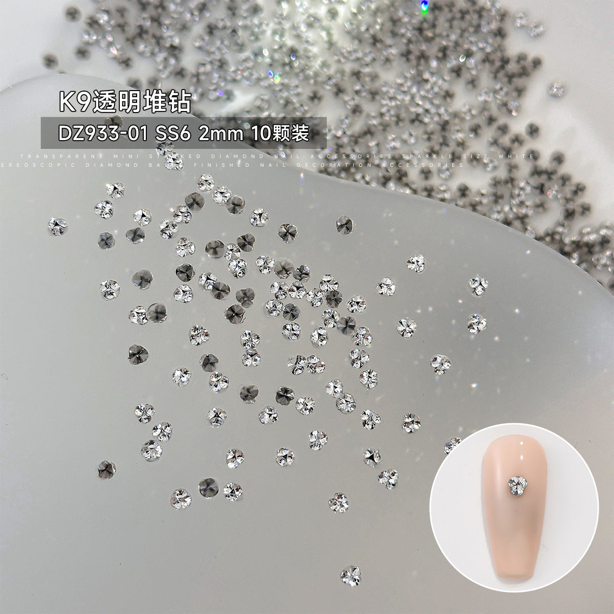 Wholesale  K9 mini pile drill flash art nail