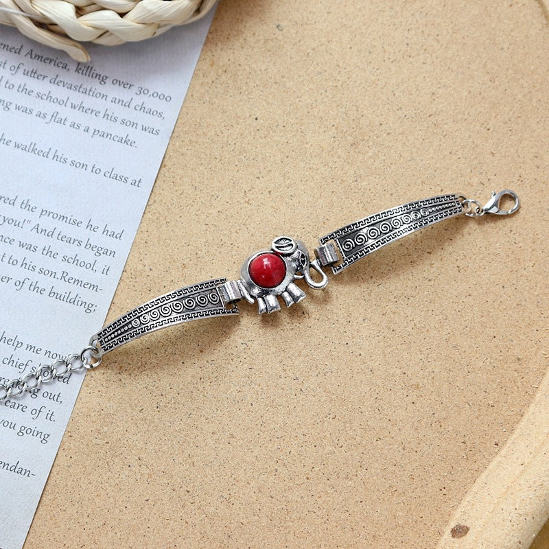 Wholesale Colored Stone All-match Simple Bracelet