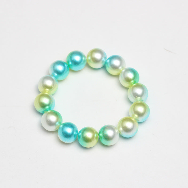 Wholesale Multicolored Pearl Children Beaded Bracelet