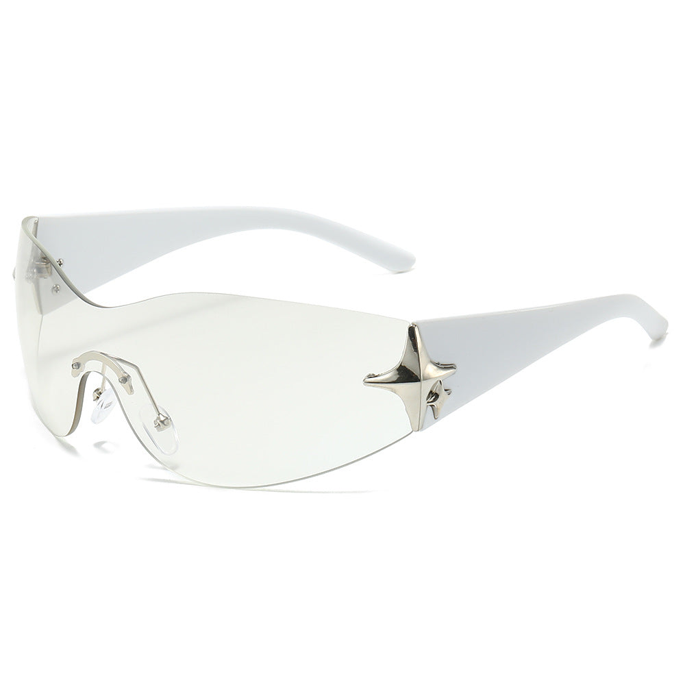 Wholesale Fashion Four-Pointed Star One-Piece Sunglasses