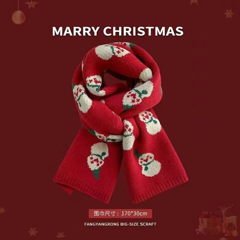 Wholesale Christmas Imitation Cashmere Scarf