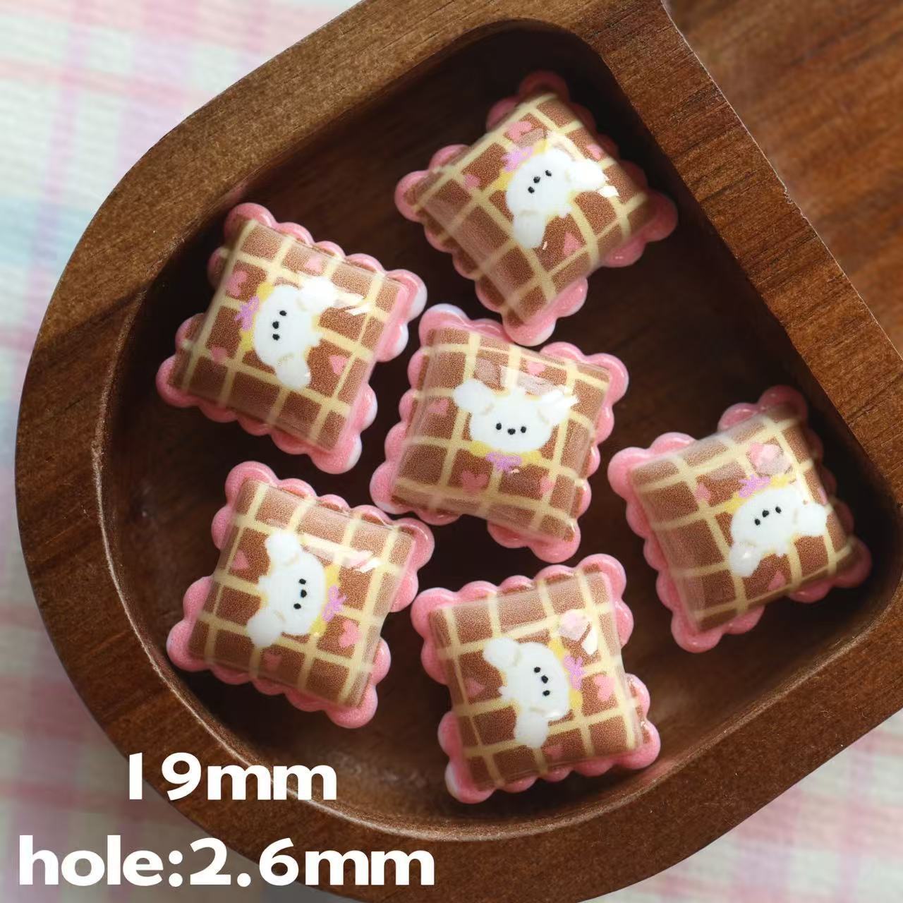 Wholesale 10pcs Double-sided printed cartoon cute style pillow beads