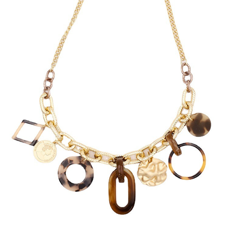 Wholesale Resin Geometric Necklaces