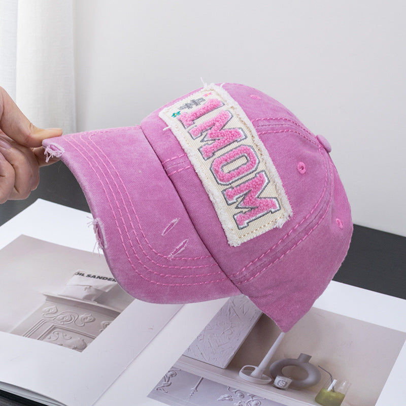Wholesale Towel Embroidered Fabric Label Washed Baseball Cap