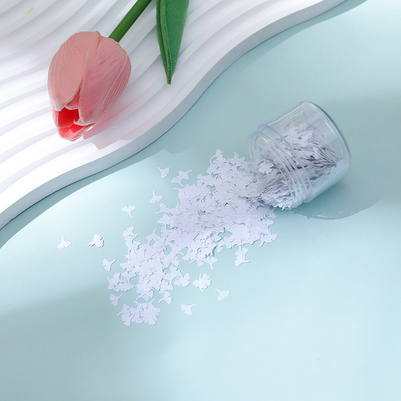 Wholesale Diy Glue Flow Hemp Ginkgo Leaf Sequins Special-shaped Leaf Glitter Glitter Nail Art Quicksand Decoration Making Materials