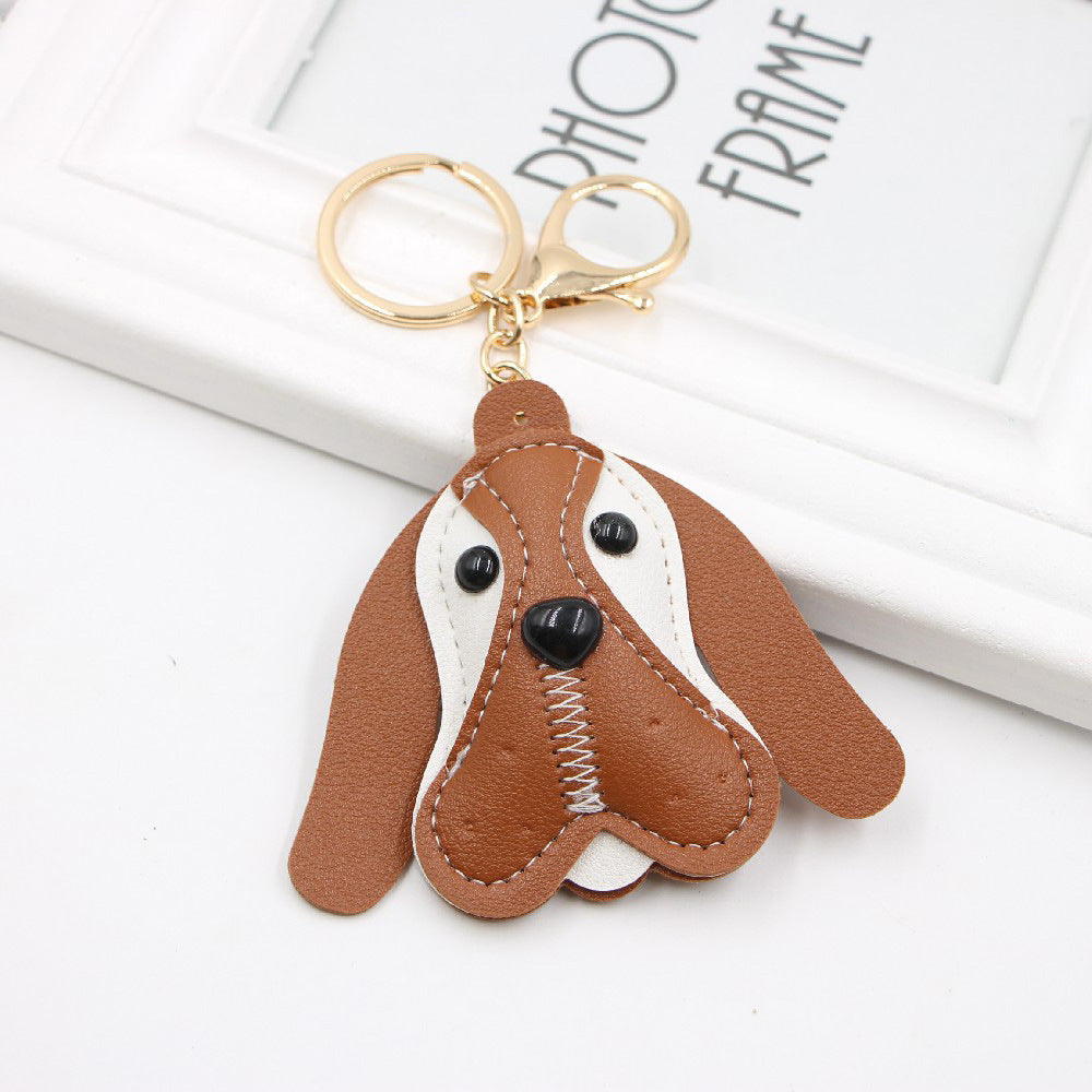 Wholesale of British Beagle Animal Leather Keychains