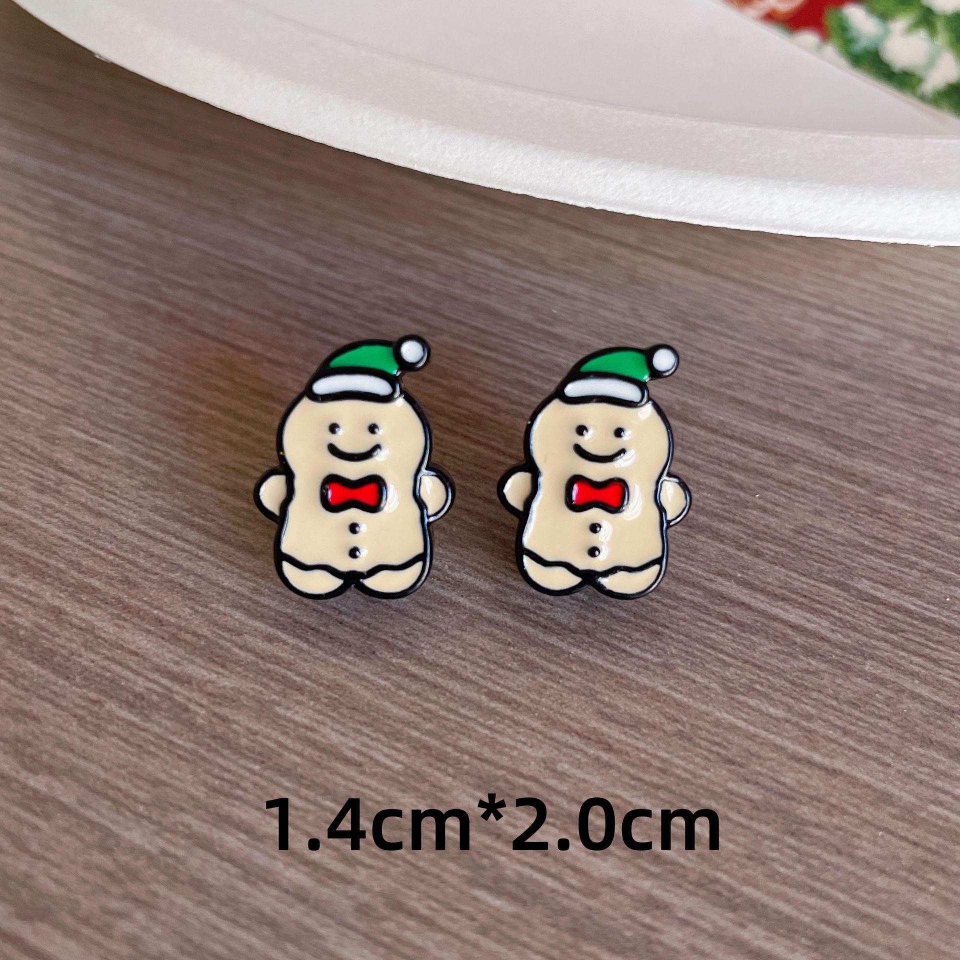 Wholesale Cute Reindeer Gingerbread Man Earrings