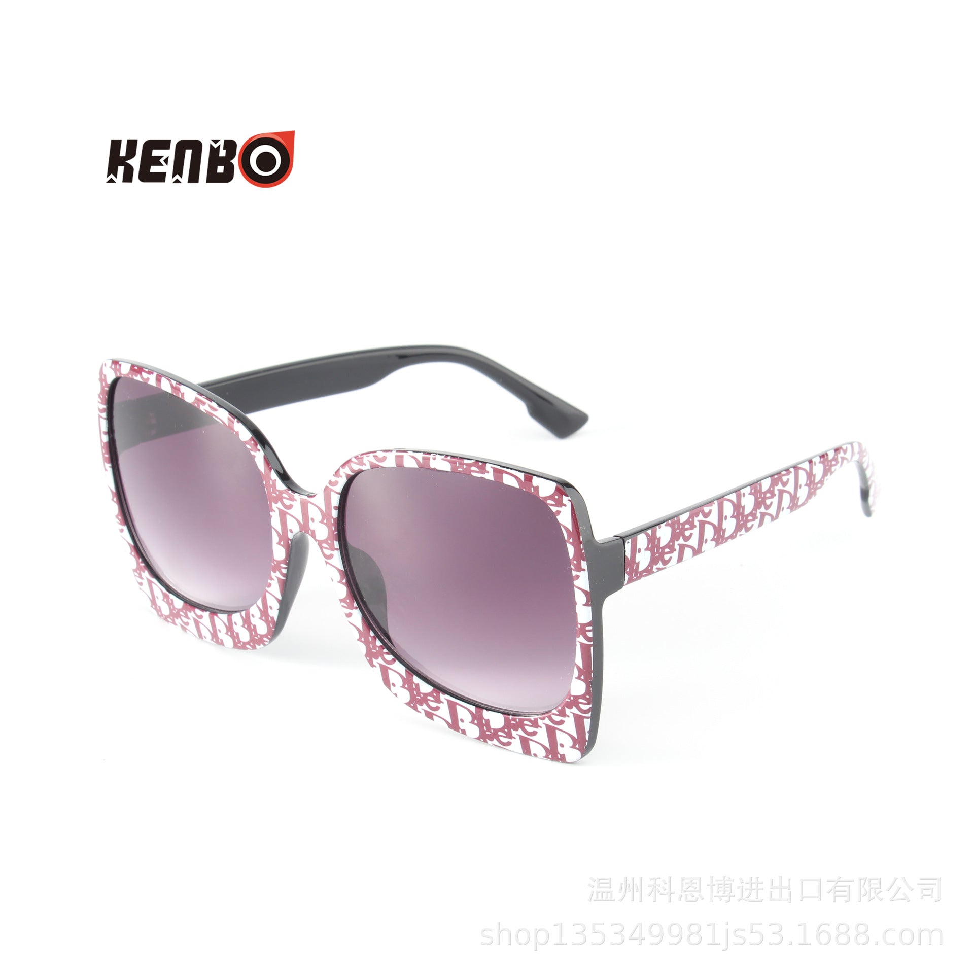 Wholesale Frame wrapped flower shaped sunglasses with colorful legs and irregular shapes