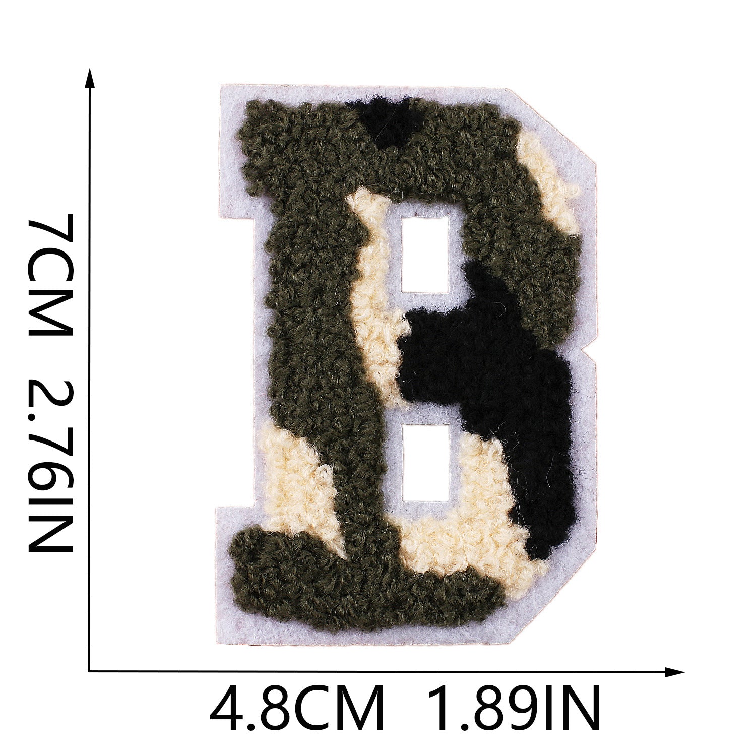 Wholesale Camouflage English letter embroidered towel patch