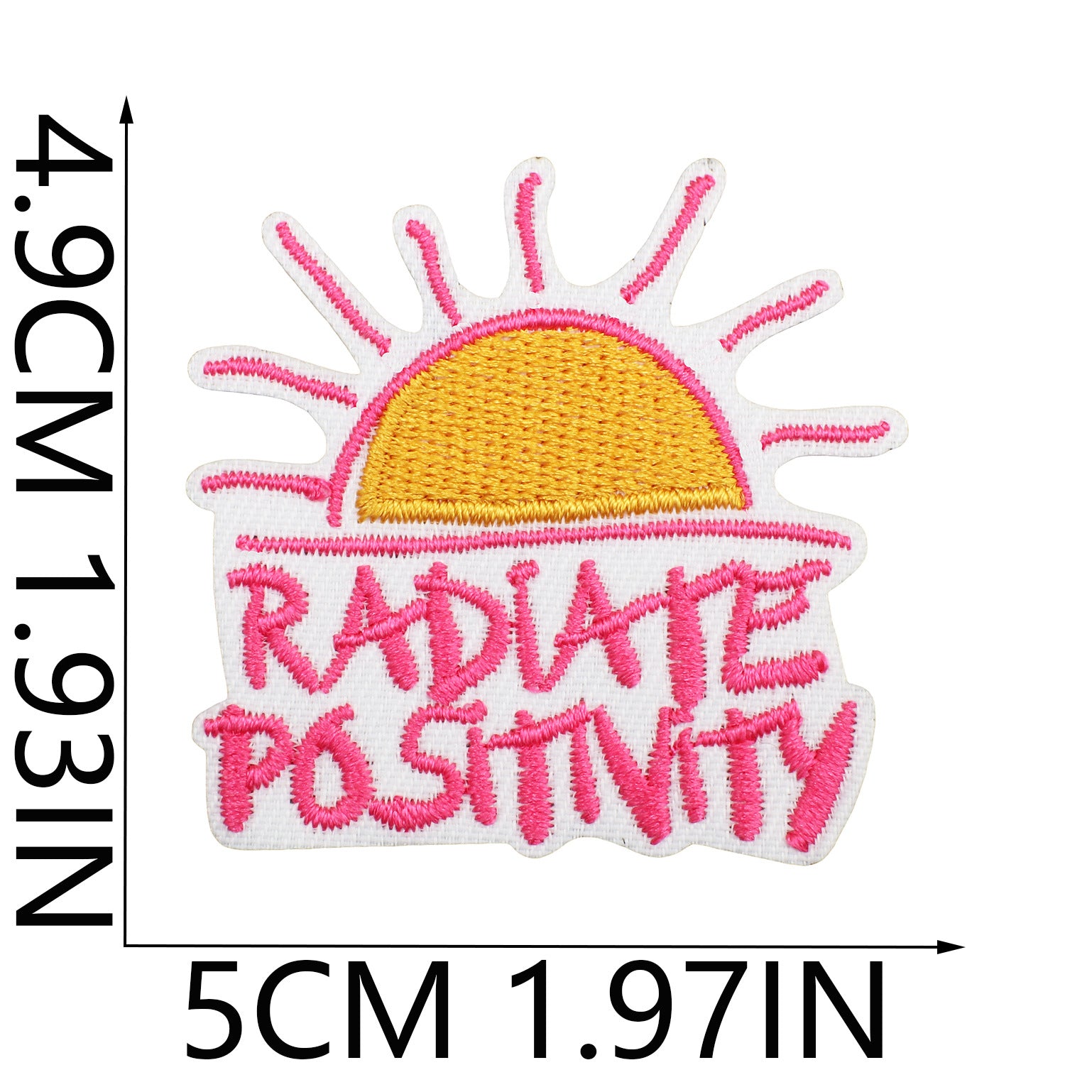 Wholesale Inspirational quotes embroidered patch