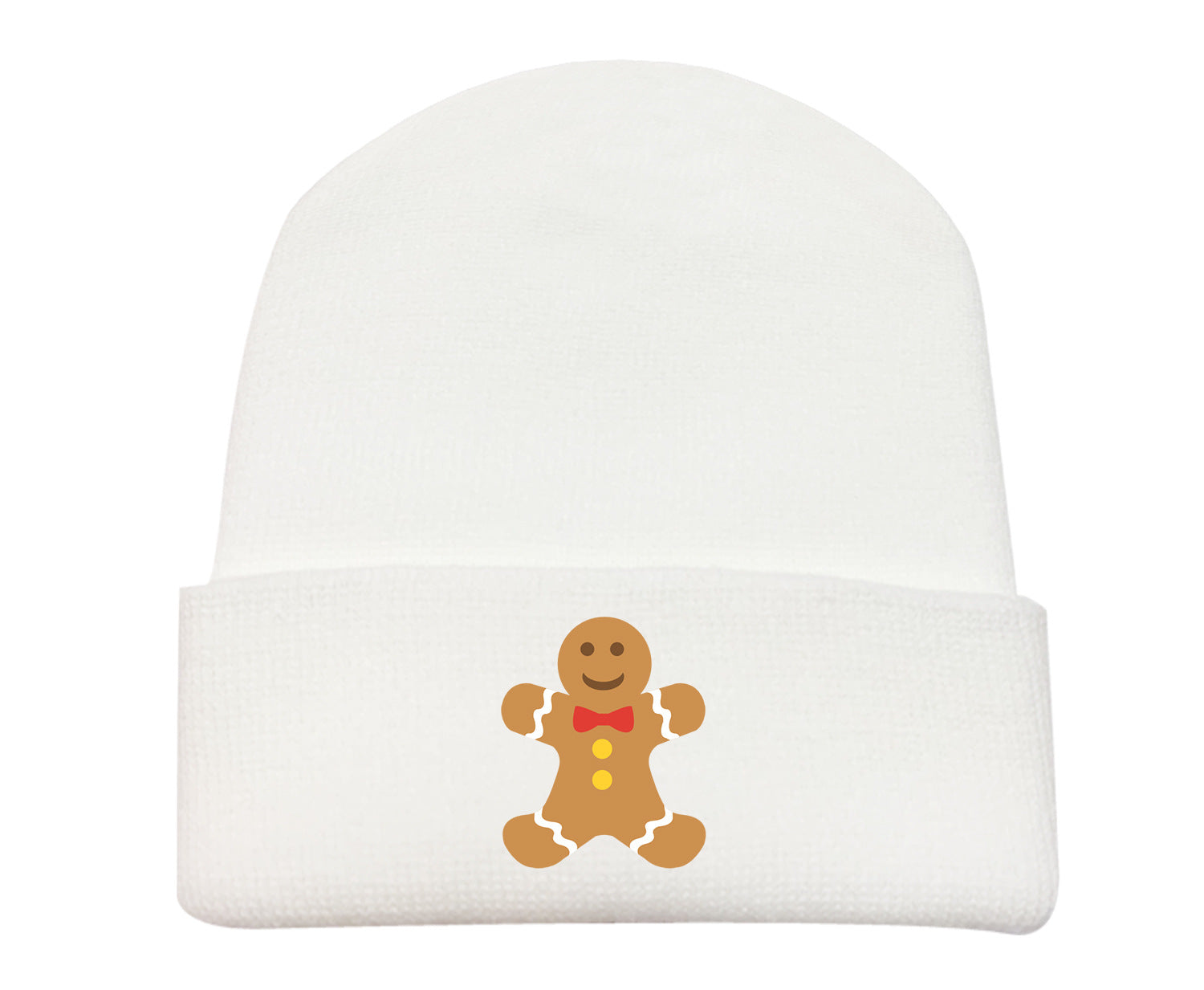 Wholesale Christmas Gingerbread Man Printed Woolen Hat