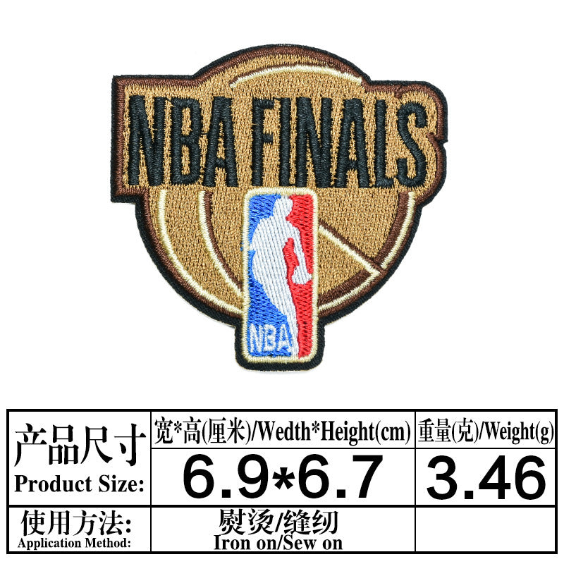 Wholesale Basketball Team Embroidered Patches 11 Piece Set Clothing Decorative Accent DIY Repair Accessory Gift For Boutique Resale