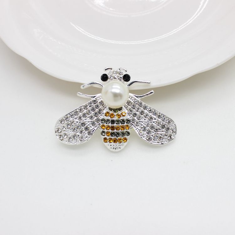 Accesorios de aleación de aleación de bricolaje para el automóvil de la abeja perla al por mayor