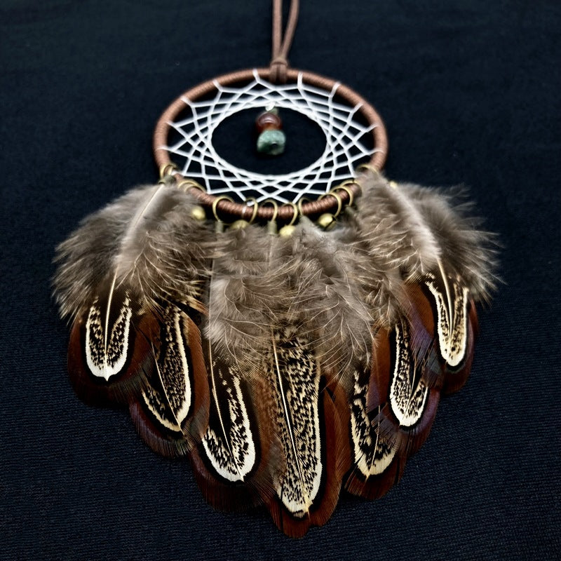 Wholesale Dreamcatcher Feather Bell Mixed Material Car Accessories