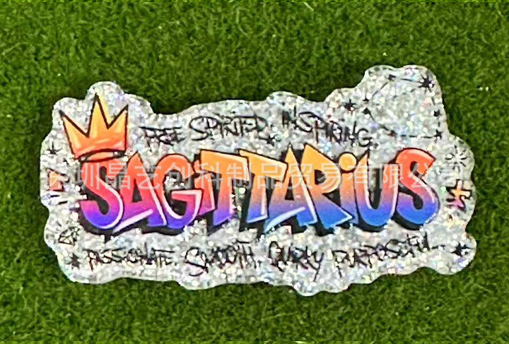 Wholesale 10pcs/pack Constellation Series Sequin Acrylic DIY Accessories