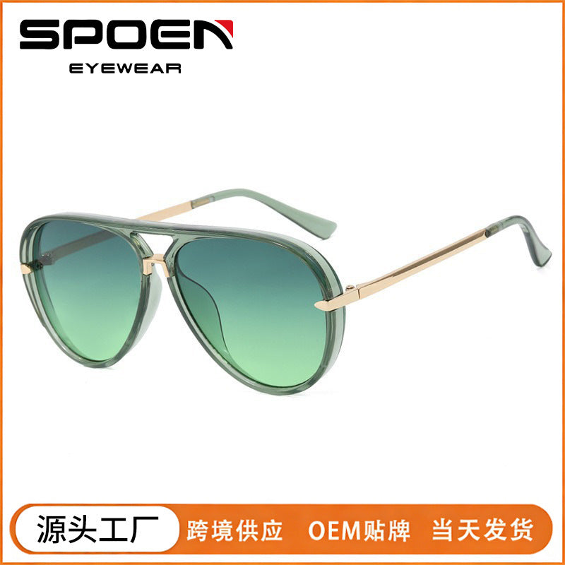 Wholesale Large frame  mirror outdoor UV resistant sunglasses
