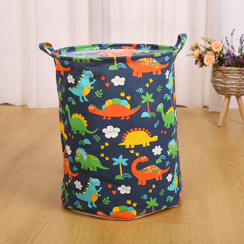 Wholesale Cotton and Linen Foldable Dirty Clothes Basket
