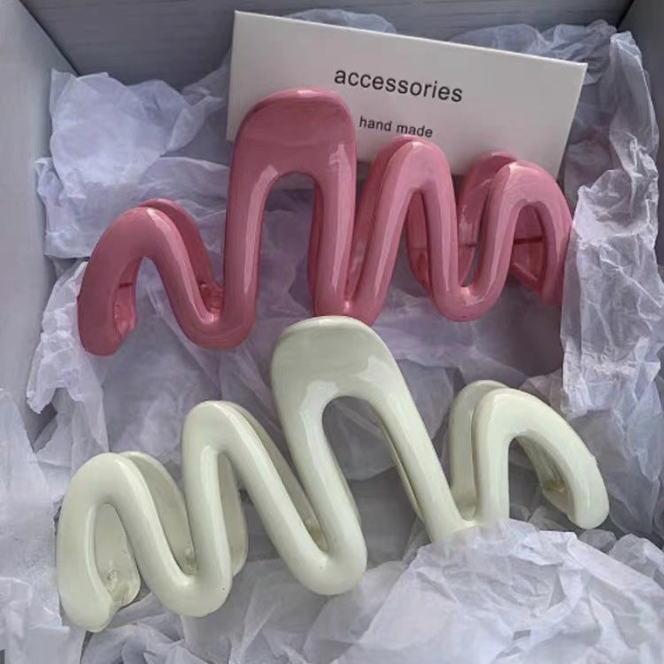 Wholesale Dopamine Wavy Line Hair Clips