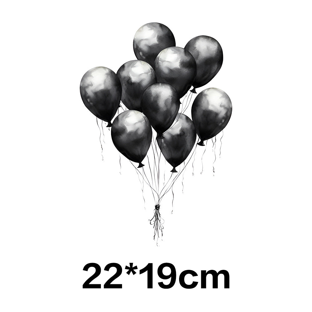 Wholesale 10pcs Halloween Black and White Horror Series UV DTF Ready to Press Transfers Wraps