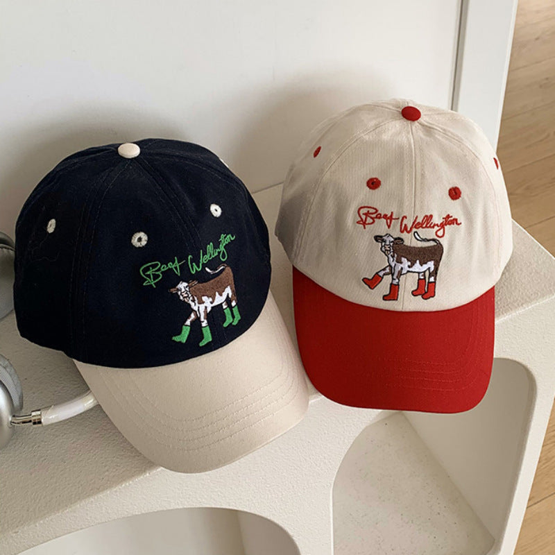 Wholesale Cotton Polyester Milk Leopard Beret