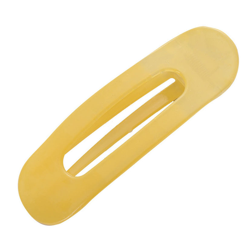 Wholesale solid color word clip Morandi color grab clip autumn and winter cute hair clip