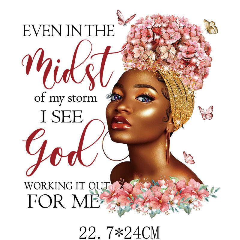 Wholesale  Girls Letter Heat Transfer Stickers UV DTF Ready to Press Transfers Wraps